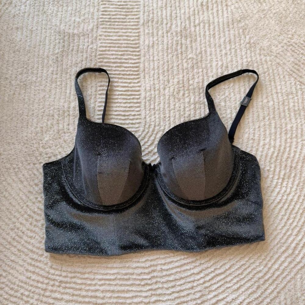 Victorias secret black sparkly bralette